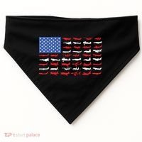 Pilot Airplane American Flag Plane Aviation USA-Made Doggie Bandana thumb 0