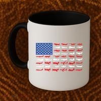 Pilot Airplane American Flag Plane Aviation Coffee Mug thumb 2