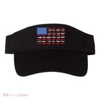 Pilot Airplane American Flag Plane Aviation Visor thumb 0