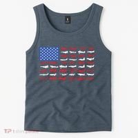 Pilot Airplane American Flag Plane Aviation Tank Top thumb 2