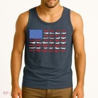 Pilot Airplane American Flag Plane Aviation Tank Top thumb 3