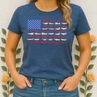 Pilot Airplane American Flag Plane Aviation Women's T-Shirt thumb 2