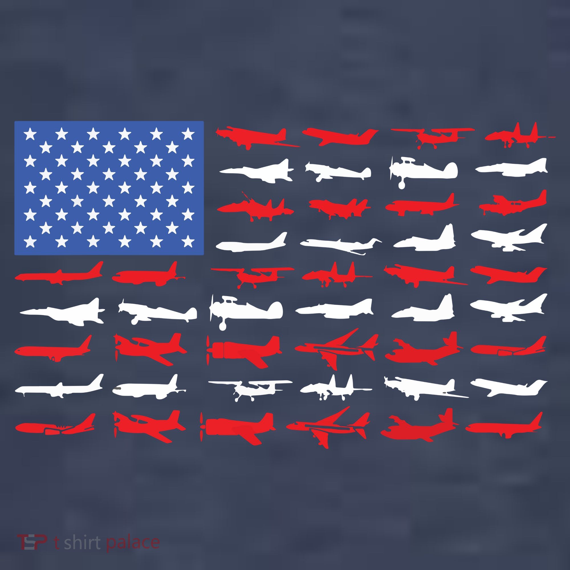 Pilot Airplane American Flag Plane Aviation Women's T-Shirt