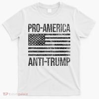 Pro America Anti Trump Us American Flag Patriot T-Shirt thumb 0