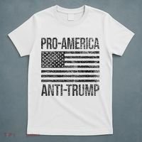 Pro America Anti Trump Us American Flag Patriot T-Shirt thumb 5