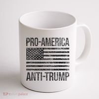 Pro America Anti Trump Us American Flag Patriot Coffee Mug thumb 1