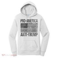 Pro America Anti Trump Us American Flag Patriot Women's Hoodie thumb 0