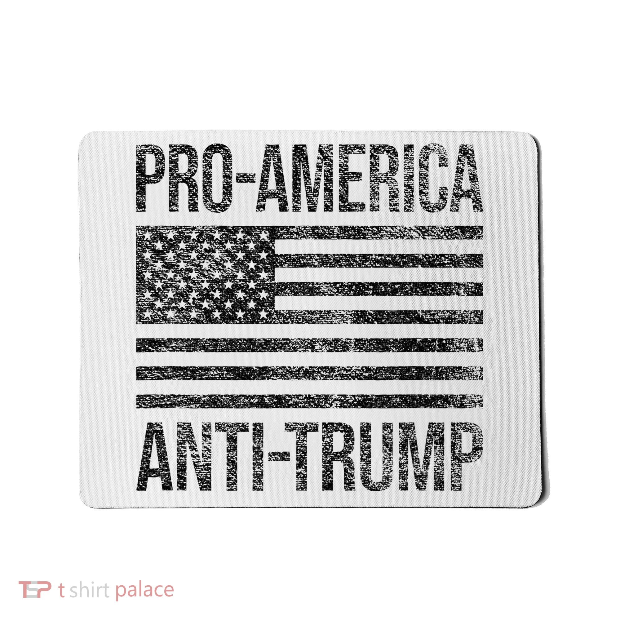 Pro America Anti Trump Us American Flag Patriot Mousepad