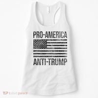 Pro America Anti Trump Us American Flag Patriot Women's Tank Top thumb 0