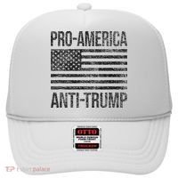 Pro America Anti Trump Us American Flag Patriot Hat thumb 0