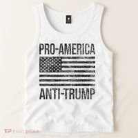 Pro America Anti Trump Us American Flag Patriot Tank Top thumb 2