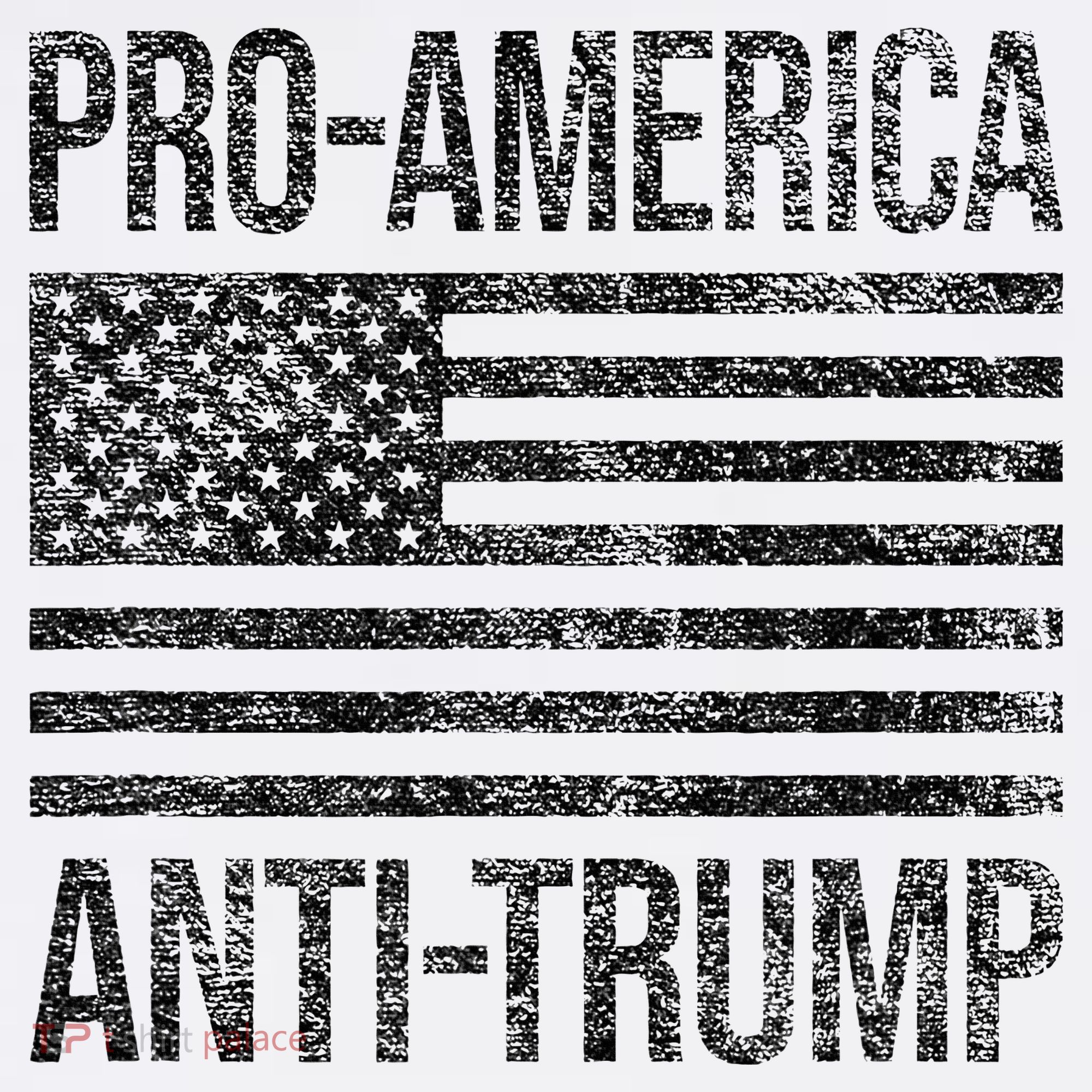 Pro America Anti Trump Us American Flag Patriot Women's T-Shirt