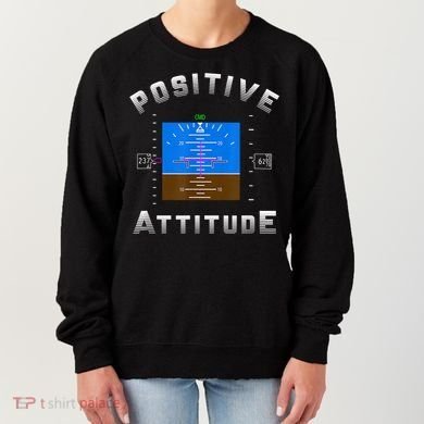 Positive Attitude Aviation Pilot Primary Flight Display Women's Sweatshirt