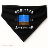 Positive Attitude Aviation Pilot Primary Flight Display USA-Made Doggie Bandana thumb 0