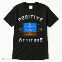 Positive Attitude Aviation Pilot Primary Flight Display Tall T-Shirt thumb 0
