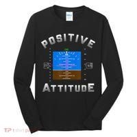 Positive Attitude Aviation Pilot Primary Flight Display Tall Long Sleeve Shirt thumb 0