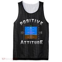 Positive Attitude Aviation Pilot Primary Flight Display Mesh Reversible Basketball Jersey Tank thumb 0