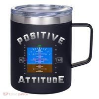 Positive Attitude Aviation Pilot Primary Flight Display 12oz Stainless Steel Coffee Mug thumb 0