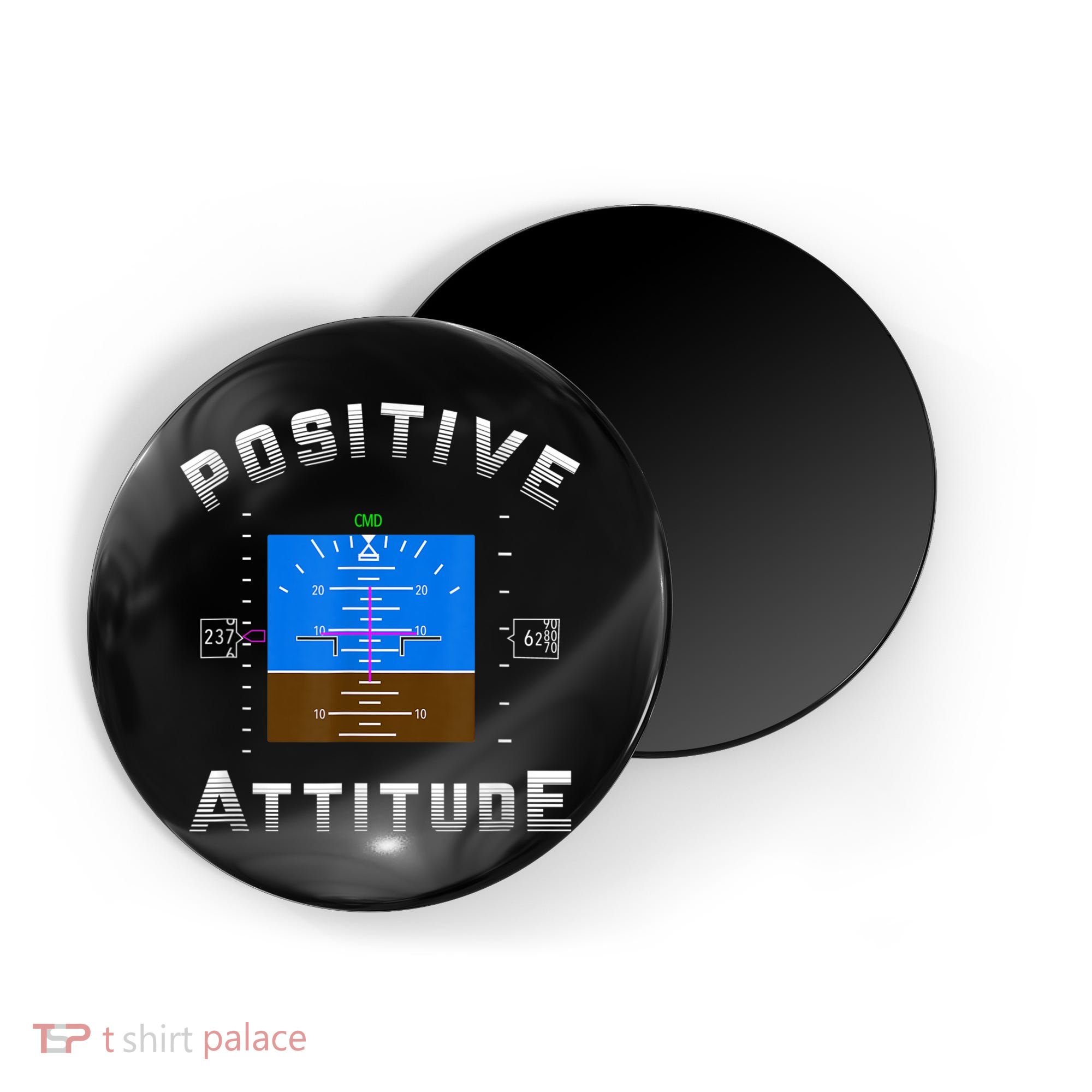 Positive Attitude Aviation Pilot Primary Flight Display Magnet