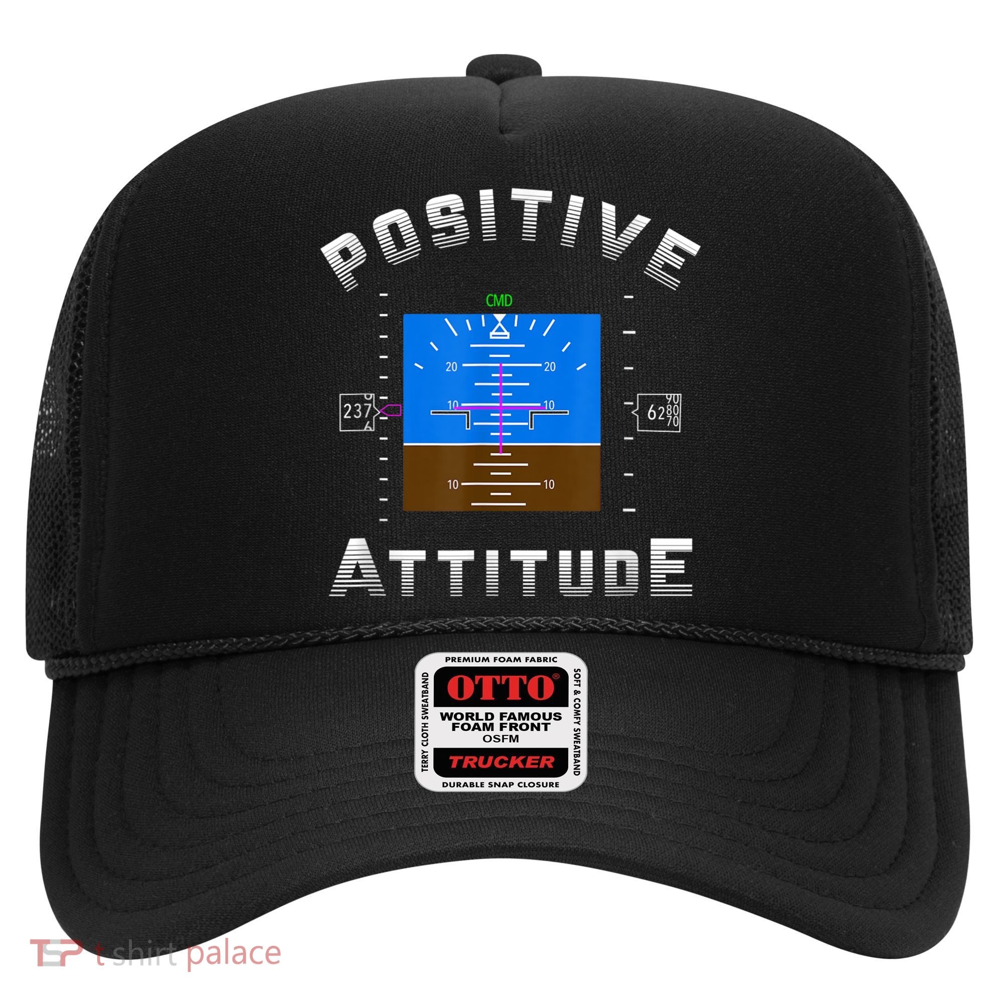 Positive Attitude Aviation Pilot Primary Flight Display Hat