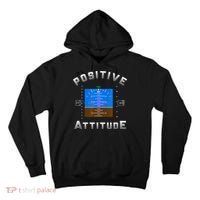 Positive Attitude Aviation Pilot Primary Flight Display Tall Hoodie thumb 0