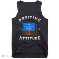 Positive Attitude Aviation Pilot Primary Flight Display Tank Top thumb 0