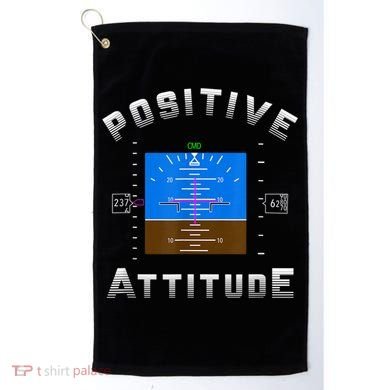 Positive Attitude Aviation Pilot Primary Flight Display Golf Towel