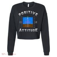 Positive Attitude Aviation Pilot Primary Flight Display Cropped Pullover Crew thumb 0