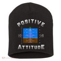 Positive Attitude Aviation Pilot Primary Flight Display Short Acrylic Beanie thumb 0