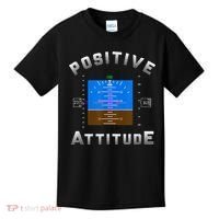 Positive Attitude Aviation Pilot Primary Flight Display Kids T-Shirt thumb 0