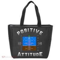 Positive Attitude Aviation Pilot Primary Flight Display Tote Bag thumb 0