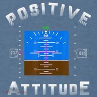 Positive Attitude Aviation Pilot Primary Flight Display Garment-Dyed Sweatshirt thumb 2