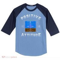 Positive Attitude Aviation Pilot Primary Flight Display Raglan Baseball Sleeve Shirt thumb 0