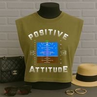 Positive Attitude Aviation Pilot Primary Flight Display Garment-Dyed Women's Muscle Tee thumb 3