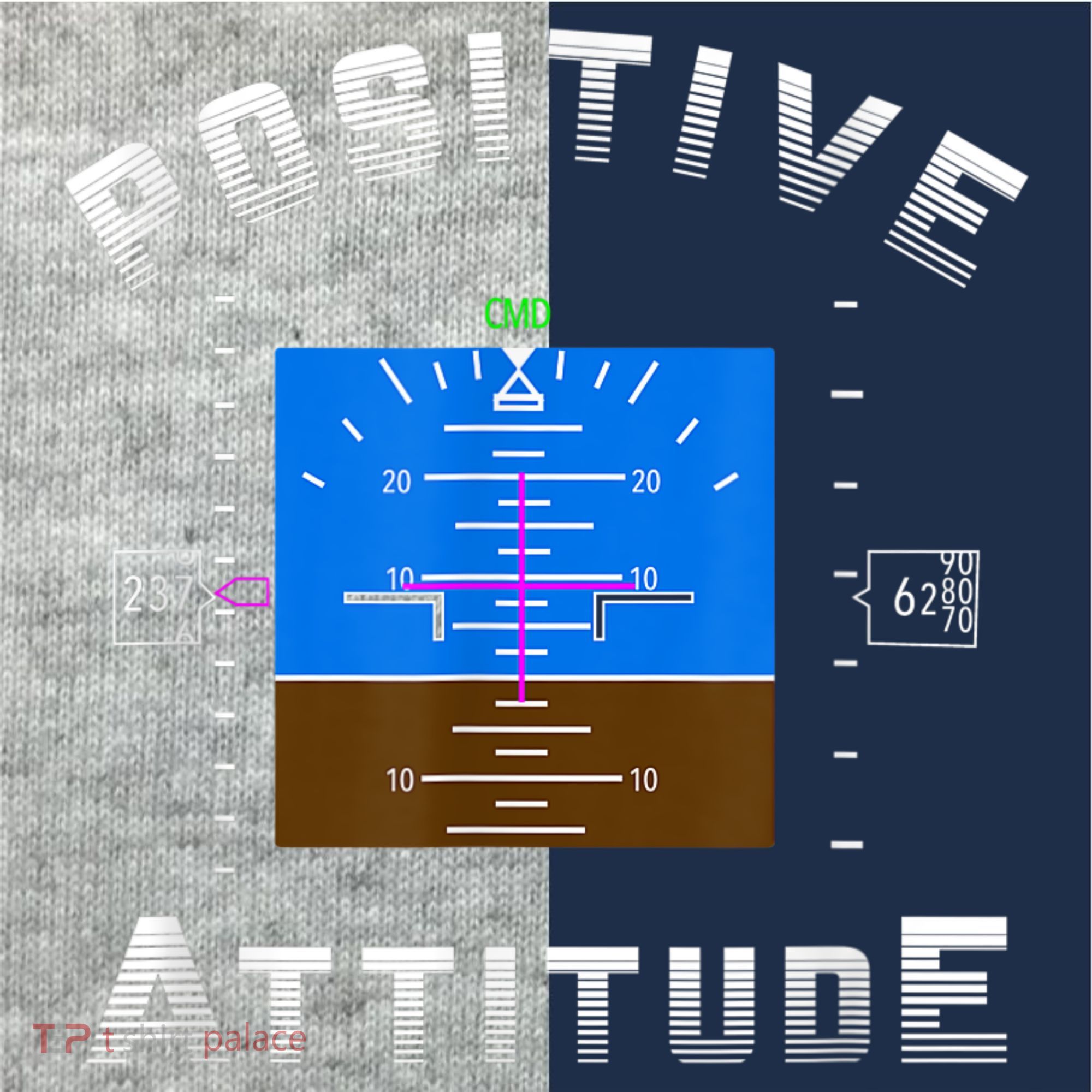 Positive Attitude Aviation Pilot Primary Flight Display Kids Colorblock Raglan Jersey