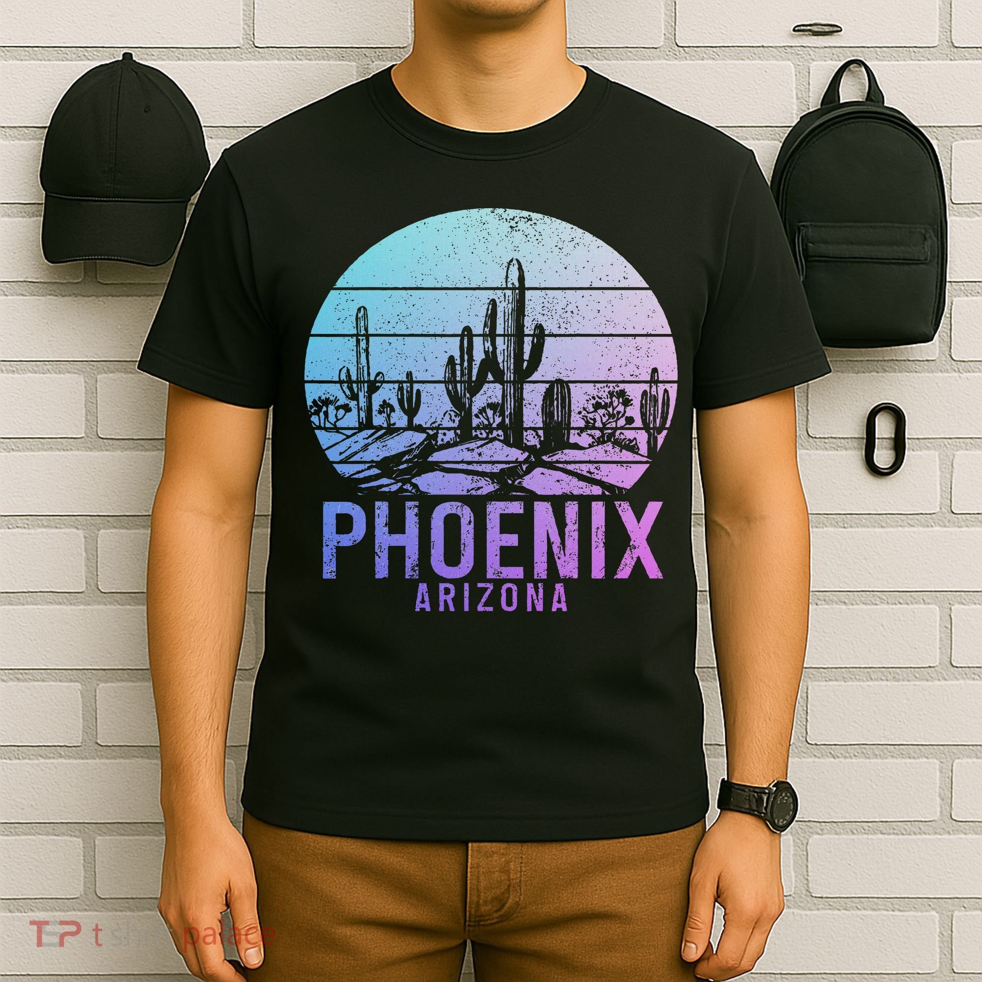 Phoenix Arizona Az Cactus Souvenir Pride Vintage T-Shirt