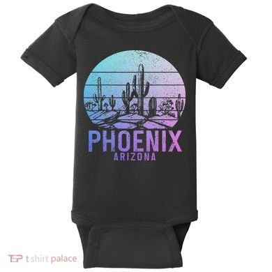 Phoenix Arizona Az Cactus Souvenir Pride Vintage Baby Bodysuit