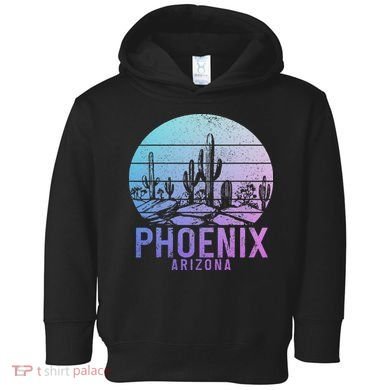 Phoenix Arizona Az Cactus Souvenir Pride Vintage Toddler Hoodie