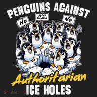 Penguins Against Authoritarian Ice Holes Funny Penguin Hat thumb 2