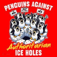 Penguins Against Authoritarian Ice Holes Funny Penguin Santa Hat thumb 1