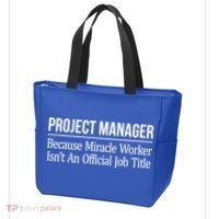 Project Ager Because Miracle Worker Isn't Job Title Gift Cute Gift Tote Bag thumb 3