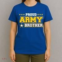 Proud Army Brother Gift Us Military Brother Family T-Shirt thumb 4