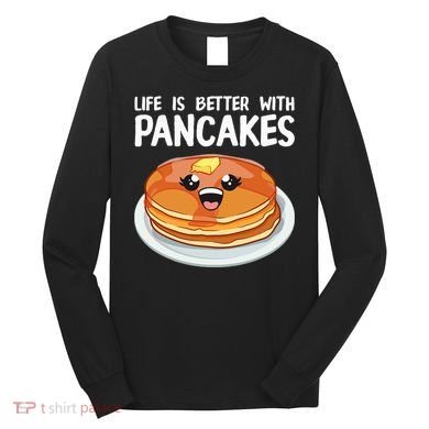 Pancakes Art Brunch Breakfast Pancake Maker Long Sleeve Shirt