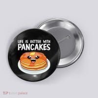 Pancakes Art Brunch Breakfast Pancake Maker Button thumb 0