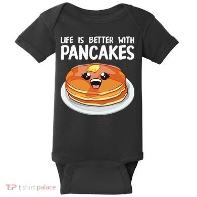Pancakes Art Brunch Breakfast Pancake Maker Baby Bodysuit