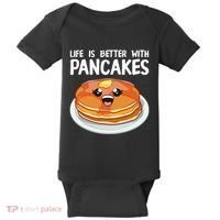 Pancakes Art Brunch Breakfast Pancake Maker Baby Bodysuit thumb 0