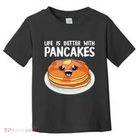 Pancakes Art Brunch Breakfast Pancake Maker Toddler T-Shirt thumb 0