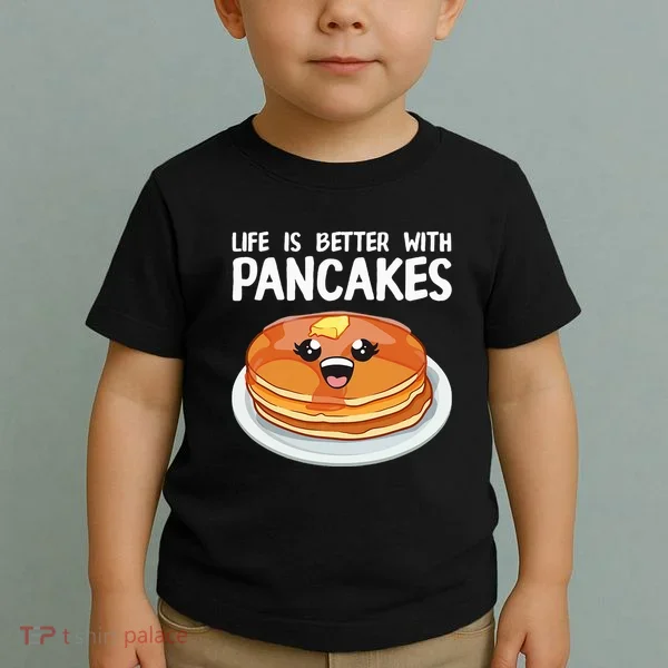 Pancakes Art Brunch Breakfast Pancake Maker Toddler T-Shirt