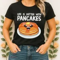 Pancakes Art Brunch Breakfast Pancake Maker Women's T-Shirt thumb 2