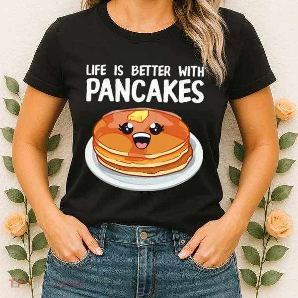 Pancakes Art Brunch Breakfast Pancake Maker Women's T-Shirt
